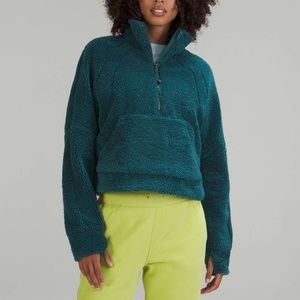 Sold out lululemon fleece half zip funnel neck oversized